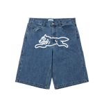 RUNNING DOG BUGGY DENIM SHORTS - BLUE