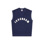 ICECREAM ARCH KNITTED VEST - NAVY
