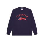 ARCH RUNNING DOG L/S T-SHIRT - NAVY