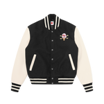 CONES & BONES VARSITY JACKET - BLACK