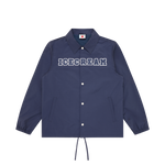 COLLEGE APPLIQUE COACH JACKET - NAVY