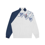 RUNNING DOG PANELLED TRACK TOP - WHITE