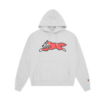 RUNNING DOG POPOVER HOOD - HEATHER GREY