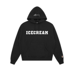 EMBELLISHED POPOVER HOOD - BLACK