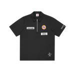 PIT CREW QUARTER ZIP SHIRT - BLACK