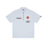 PIT CREW QUARTER ZIP SHIRT - BLUE STRIPE
