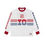 MOTO L/S MESH SHIRT - WHITE