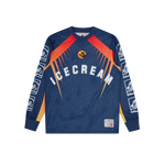 MOTO RACER L/S MESH SHIRT - NAVY