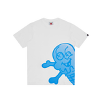 HALFTONE JUMBO CONES & BONES T-SHIRT - WHITE