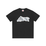 ICED OUT RUNNING DOG T-SHIRT - BLACK