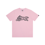 HALF TONE RUNNING DOG T-SHIRT - PINK