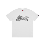 HALF TONE RUNNING DOG T-SHIRT - WHITE