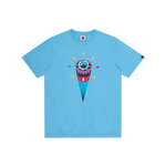 SINGING CONE LOGO T-SHIRT - BLUE