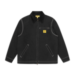 CANVAS LINED WORK JACKET - BLACK