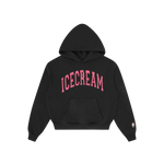 COLLEGE CROPPED HOOD - BLACK