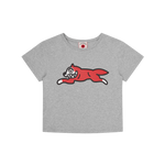 RUNNING DOG BABY TEE - HEATHER GREY