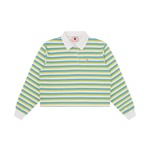 POPSICLE STRIPED CROPPED RUGBY SHIRT - MULTI