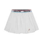 SOFT SERVE PLEATED SKIRT - WHITE