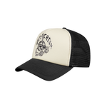 CHERRY TRUCKER CAP - YELLOW/BLACK