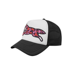 RUNNING DOG TRUCKER CAP - BLACK/WHITE