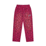 PINK LEOPARD STRAIGHT LEG SWEATPANTS - PINK