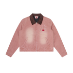 TEAM IC CROPPED WORK JACKET - PINK