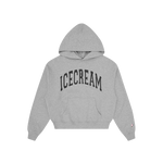 COLLEGE CROPPED HOOD - HEATHER GREY
