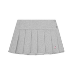 POPSICLE PLEATED MINI SKIRT - HEATHER GREY