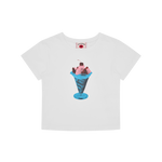 SUNDAE BABY TEE - WHITE