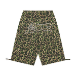 STUDDED RUNNING DOG CARGO SHORTS - CAMO