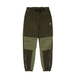 PANELLED SHELL TRACKPANTS - DARK GREEN