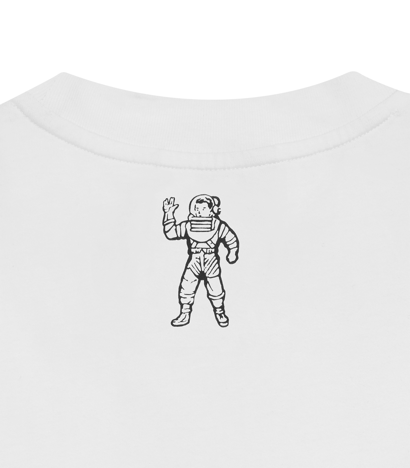 Billionaire boys club t-shirt with shop space camo arch logo in white