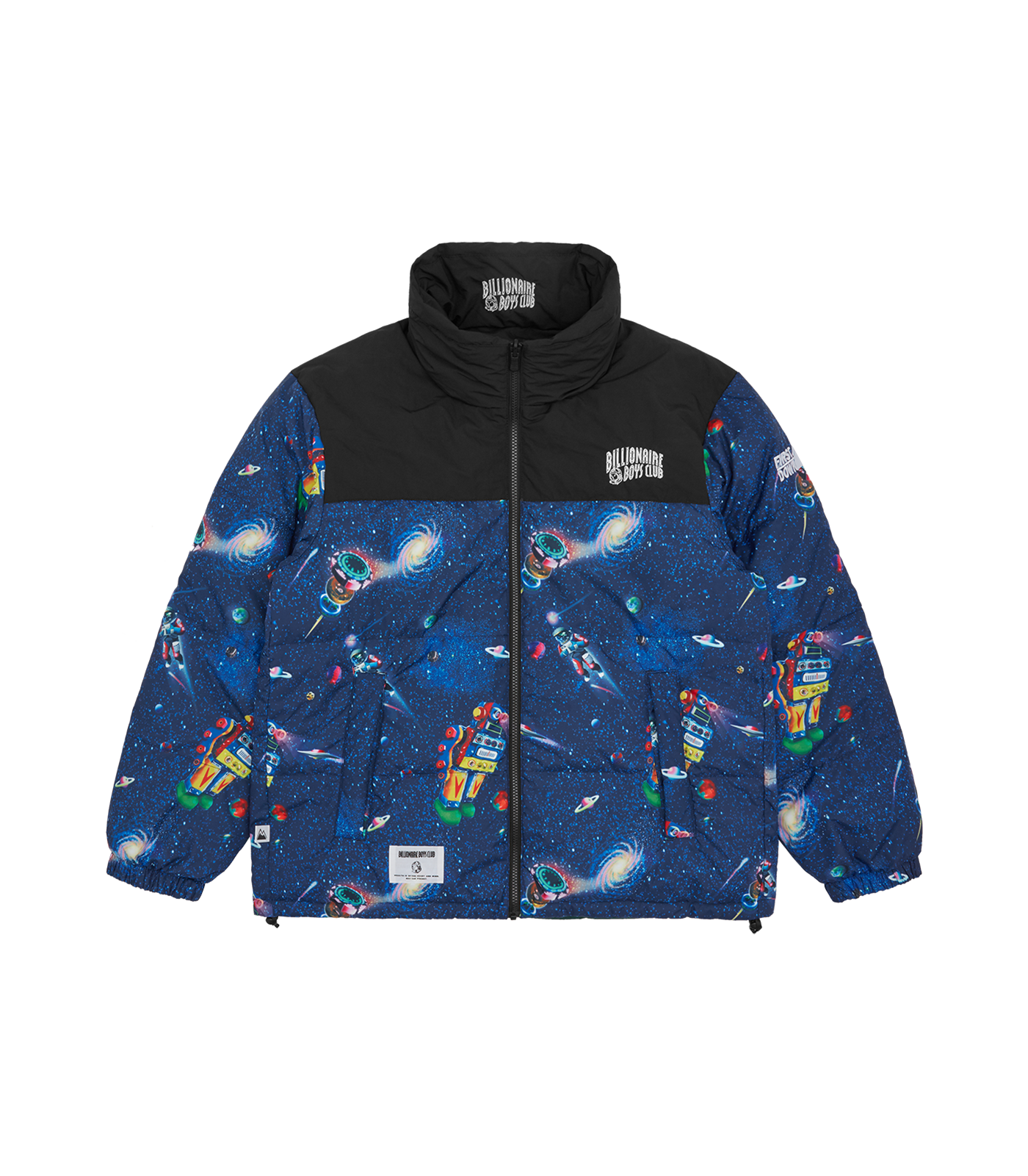 BILLIONAIRE BOYS CLUB X FIRST DOWN REVERSIBLE BUBBLE DOWN JACKET GREEN