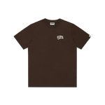 SMALL ARCH LOGO T-SHIRT - BROWN