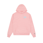 SMALL ARCH LOGO POPOVER HOOD - PINK