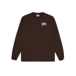 SMALL ARCH LOGO L/S T-SHIRT - BROWN
