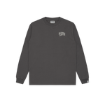 SMALL ARCH LOGO L/S T-SHIRT - SPACE GREY